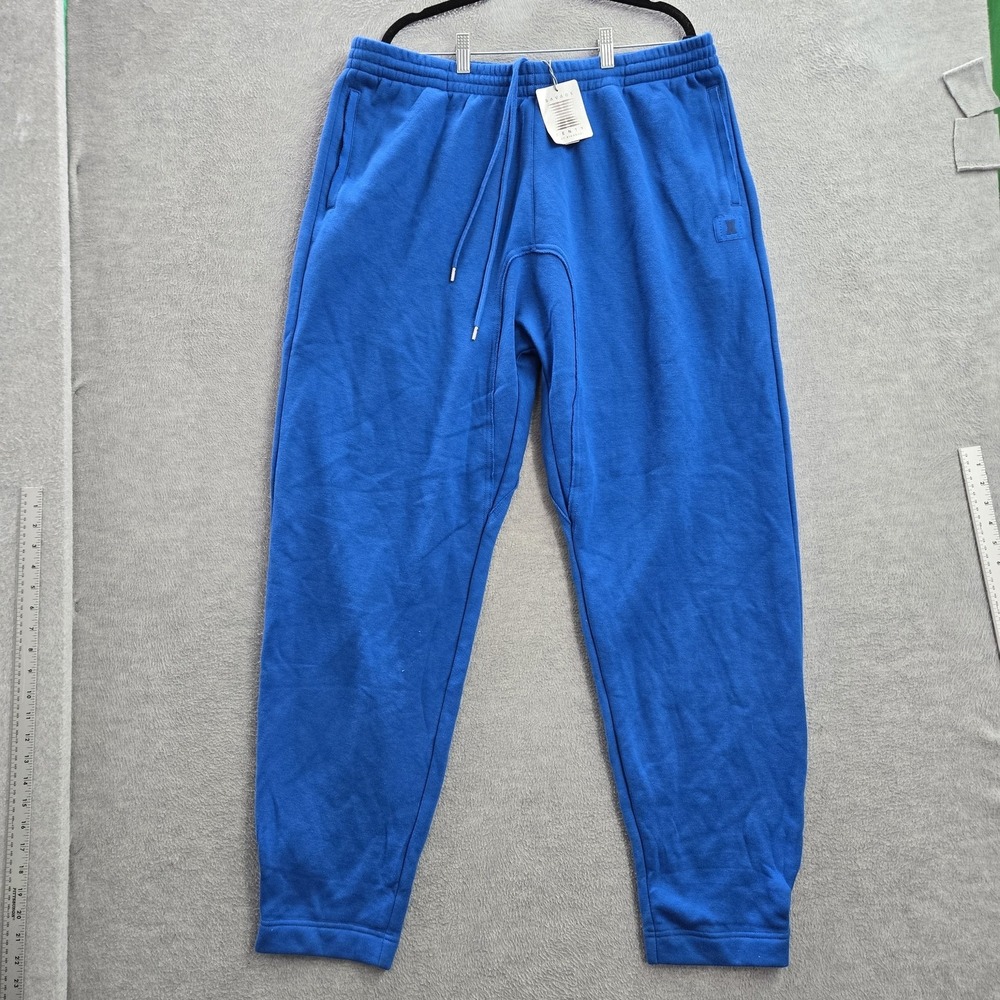 Savage Fenty Women Activewear Pants XL Blue Sweatpants Logo 29" Inseam NWT